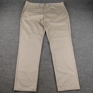 Perk Feel Good Chinos Mens 42x34 Light Khaki Slim Fit Stretch PCH11NN324234